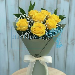 Букет роз Солнечное настроение